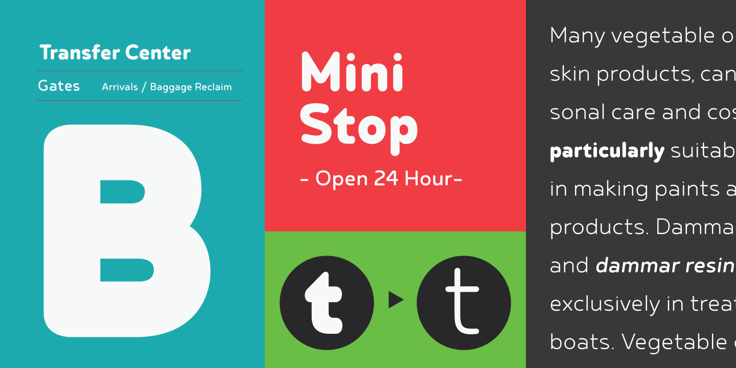 Betm Rounded Thin Font preview